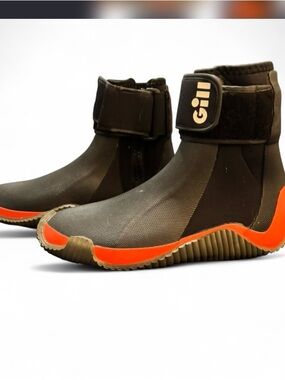 Gill Men's Black and Orange Waterproof Ankle Boots